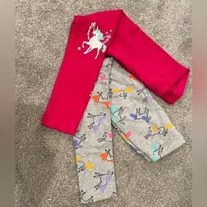 Cat & Jack girls leggings 2 pairs